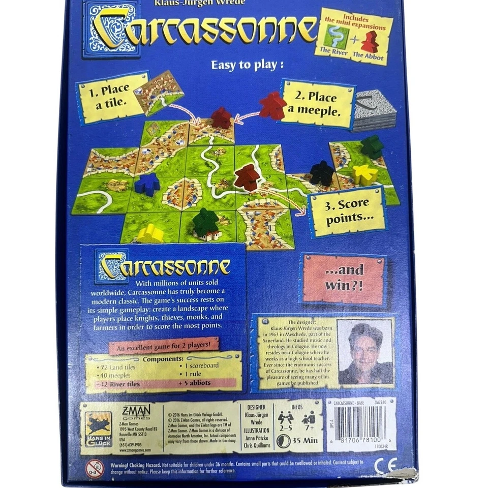 'Carcassonne' Board Game by Z Mann Games Created by Klaus-Jurgen Wrede  - Image 2 of 4