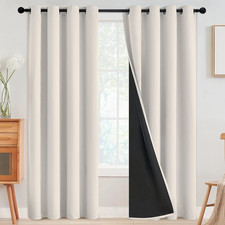 100 Blackout Curtains for Bedroom,Thermal Insulated Grommet Window Drapes Room