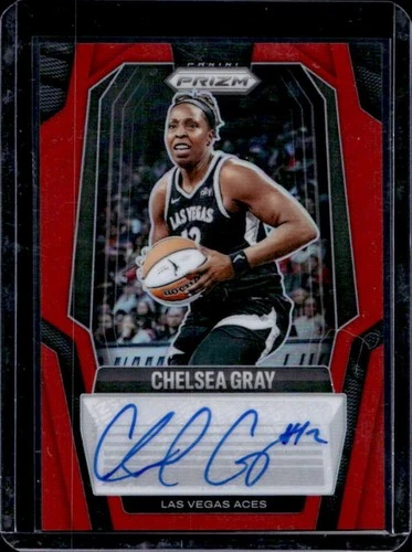 2025 Panini WNBA Prizm Chelsea Gray Signatures Red Auto Autograph #/99 Aces
