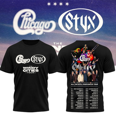 Chicago And Styx 2026 Tour Summer Shirt - All Over Shirt, S to 5XL