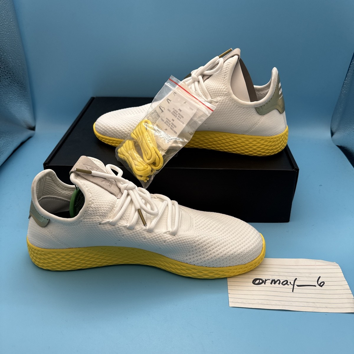 adidas Pharrell x Tennis Hu Yellow | eBay display picture 1