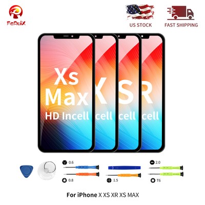 For iPhone XR XS MXS X LCD Display 3D Touch Screen Digitizer Replacement Kit US