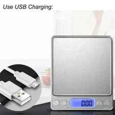  Digital Kitchen Scale Jewelry Electronic Balance Weight LCD Display