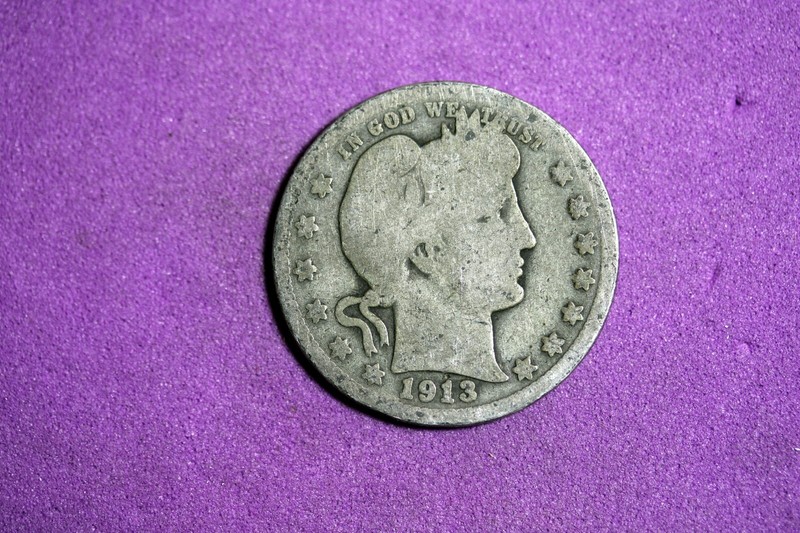 Estate Find 1913 - Barber Quarter!! #J29209
