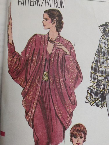 Evening Coverups Wrap Shawl Top Tie VOGUE 8151 Sewing Pattern UC VTG 80s - Picture 2 of 11