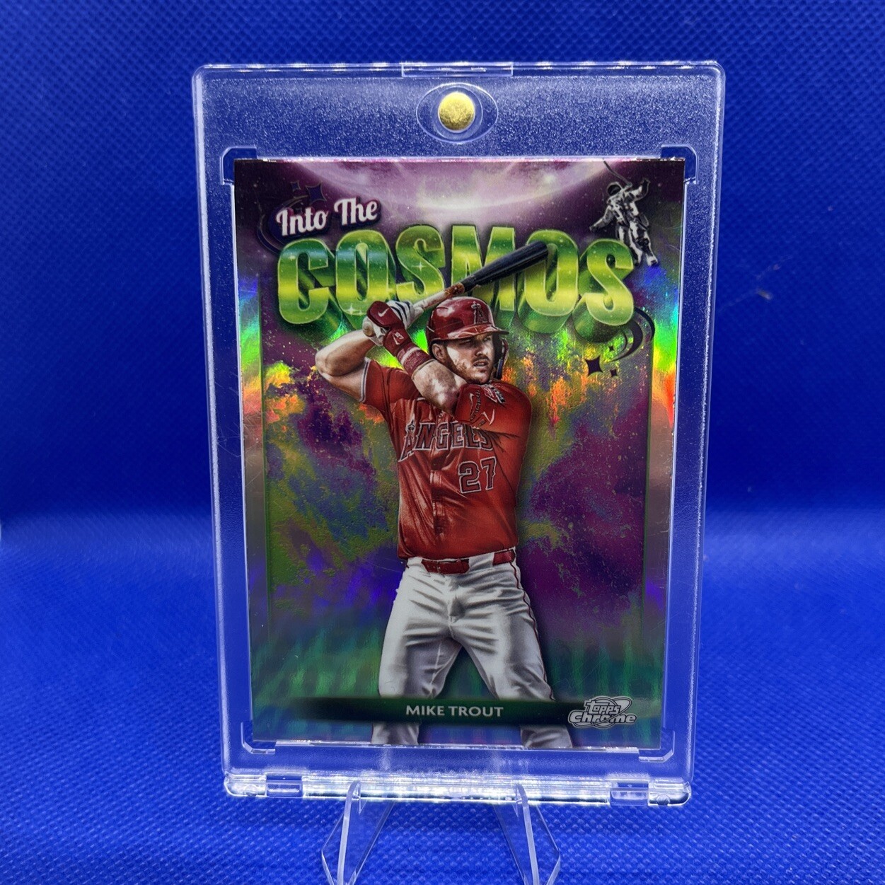Mike Trout 2024 Topps Cosmic Chrome Into the Cosmos #ITC-3