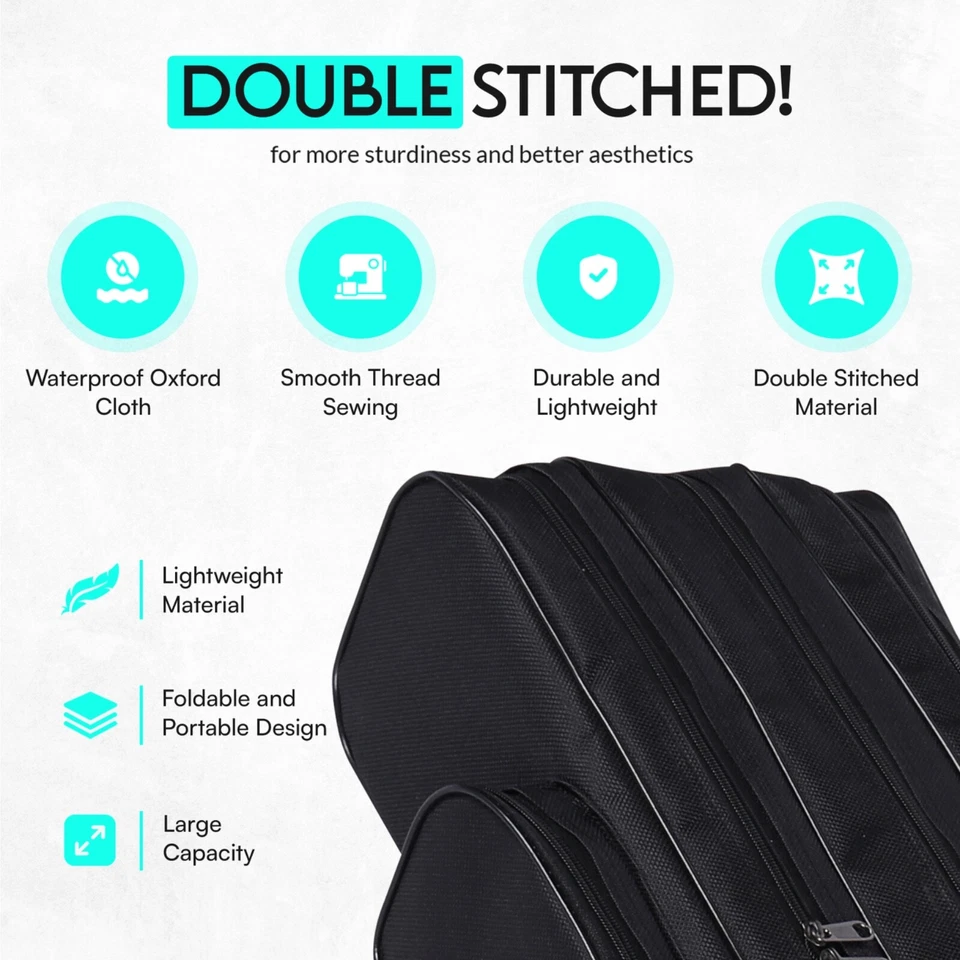 Fishing Rod Case - 3 Layers Fishing Pole Bag Portable Carry Storage Case 130cm - Image 3 of 4