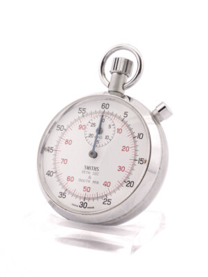 Smiths Timer 1/5 Sec. & 1/100 Sportzeit Messung Ein Umlauf in 60 Sekunden