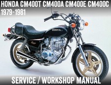 1979-1981 Honda CM400T CM400C CM400A CM400E Workshop Service Manual PDF File
