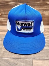 Vintage USA MADE Banvel Herbicide Farm Patch Trucker Hat Snapback Mesh Cap