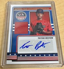 TRISTAN BRISTOW 2023 USA Stars & Stripes Auto RC Rookie Card Jersey Relic Patch