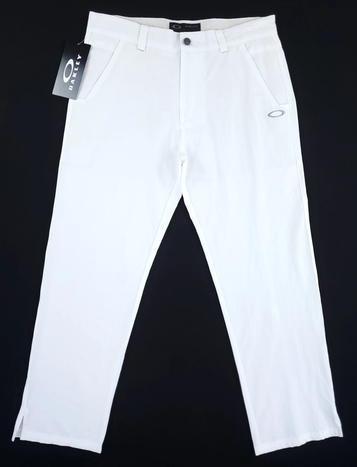 Oakley Golf Pants Men 37x30 White Ohydrolix Performance Nylon Tech Take 2.5 Pant