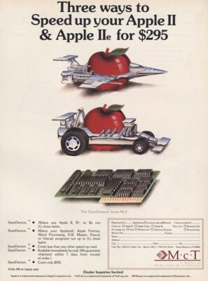 1983 Micro Computer Technologies: Speed Up Apple II Vintage Print