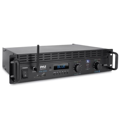 Pyle Bluetooth Pro Audio Power Amplifier-2000 Watt 2-Channel Pro Audio Amplifier - Picture 1 of 8