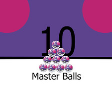 Lot of ten Master balls for POKEMON SWORD and SHIELD