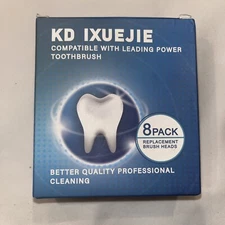 KD Ixuejie Compatible With Leading Power Toothbrush 8pc Replacement Brush Heads