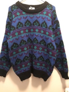 green and black sweater