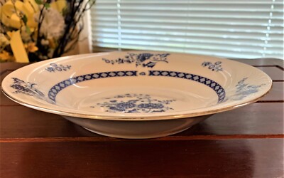 Liling Fine China 'Blue Cathay' Yung Chen - Coupe Soup Bowl - 4 available