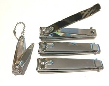 3 Pk Toe nail clippers Toenail with file  free 1 finger nail clipper