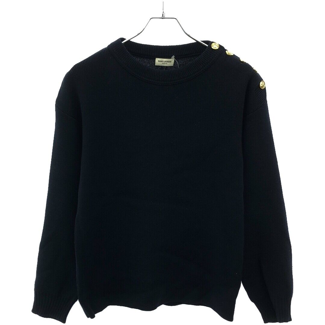 SAINT LAURENT PARIS 16AW SHOULDER BUTTON PULLOVER KNIT SAINT LAURENT PARIS 16AW SHOULDER BUTTON PULLOVER KNIT