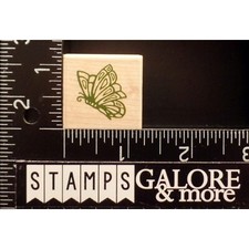 RUBBER STAMPEDE RUBBER STAMPS 3222B SMALL BUTTERFLY GARDEN T22