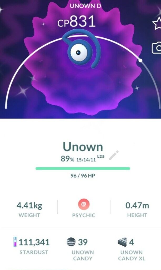 UNOWN Pokemon GO Letters - Price for Each One - RARE - Virtual items