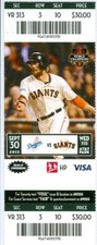 2015 Giants vs Dodgers Ticket: Mike Leake 2-hit Shut Out/Nick Noonan 1st HR