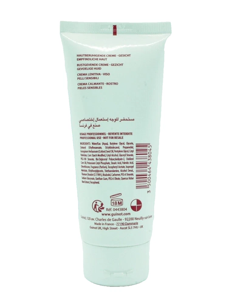 Crema sensible Guinot Hydra piel sensible tamaño profesional 2,9 oz/100 ml sin caja Foto 2 de 3