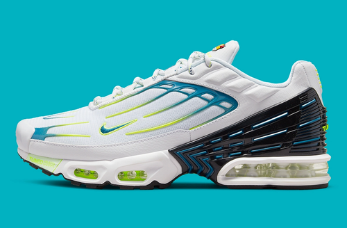 Nike Air Max Plus 3 TN Mens Shoes White/Volt/Black/Marina DV3488-100 UK 10  -11.5 | eBay
