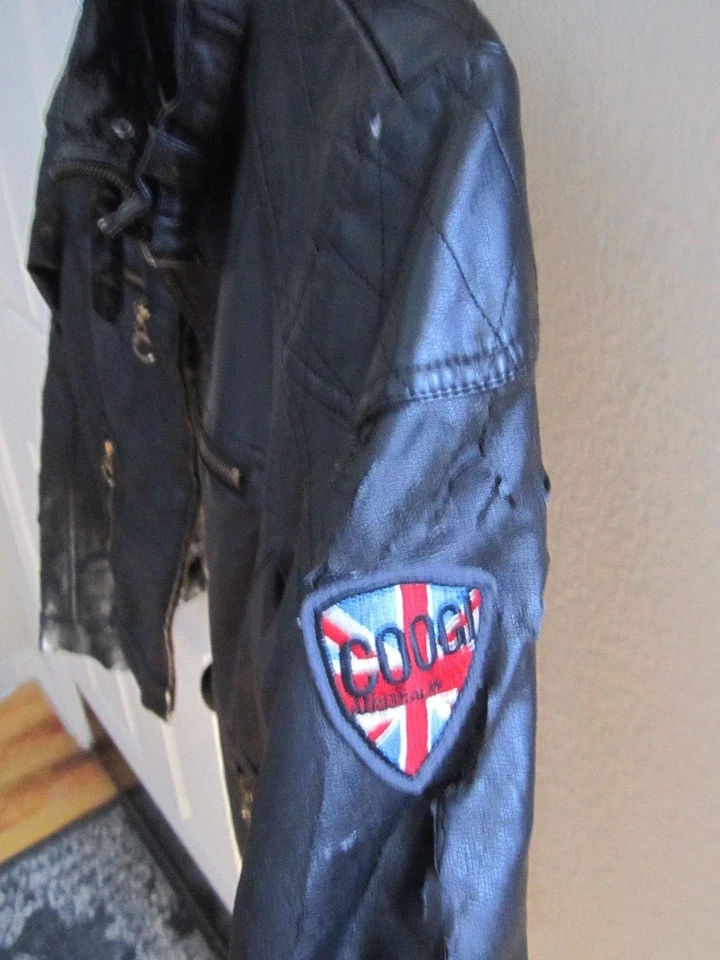 COOGI AUSTRALIA FAUX LEATHER JACKET - LADIES' LARGE - PLAID LINING - SEE DESC. - Image 4 of 4