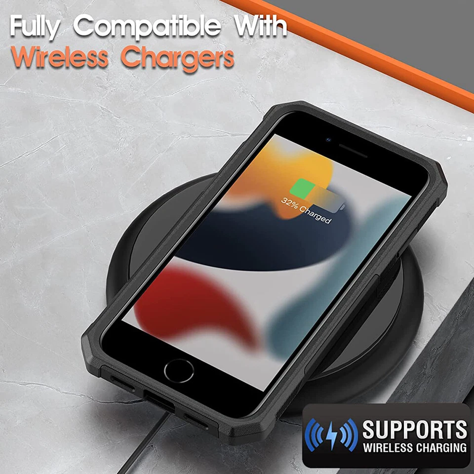 For iPhone SE 2022 3rd Gen Case Heavy Duty Full Body Rugged Shockproof Cover - Image 4 of 4