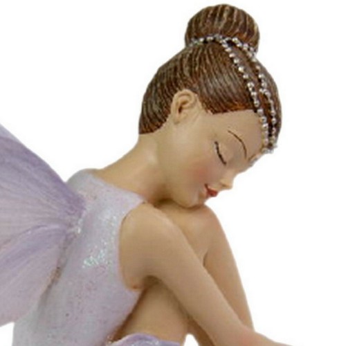 Glitter Fairy Ballerina Dancer Resting Figurine Ornament Statue Fairies Decor - Picture 18 of 18
