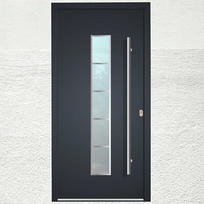Haustür RC2 WH75N Tür Aluminium mit Kunststoff LA250 Welthaus Frankfurt Türen