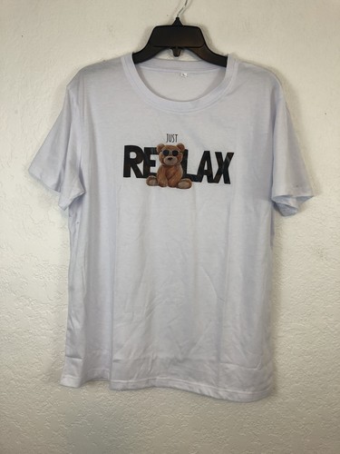 Shein Womens Sz L Cartoon Bear Relaxed 