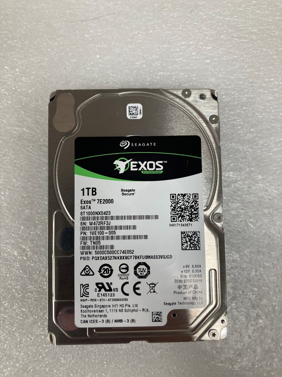 NEW ST1000NX0423 1TB SEAGATE EXOS 7E2000 SATA HARD DRIVE 2.5