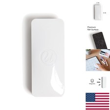 Lightweight Magnetic Whiteboard Eraser 2"x5" with Felt for Versatile Use