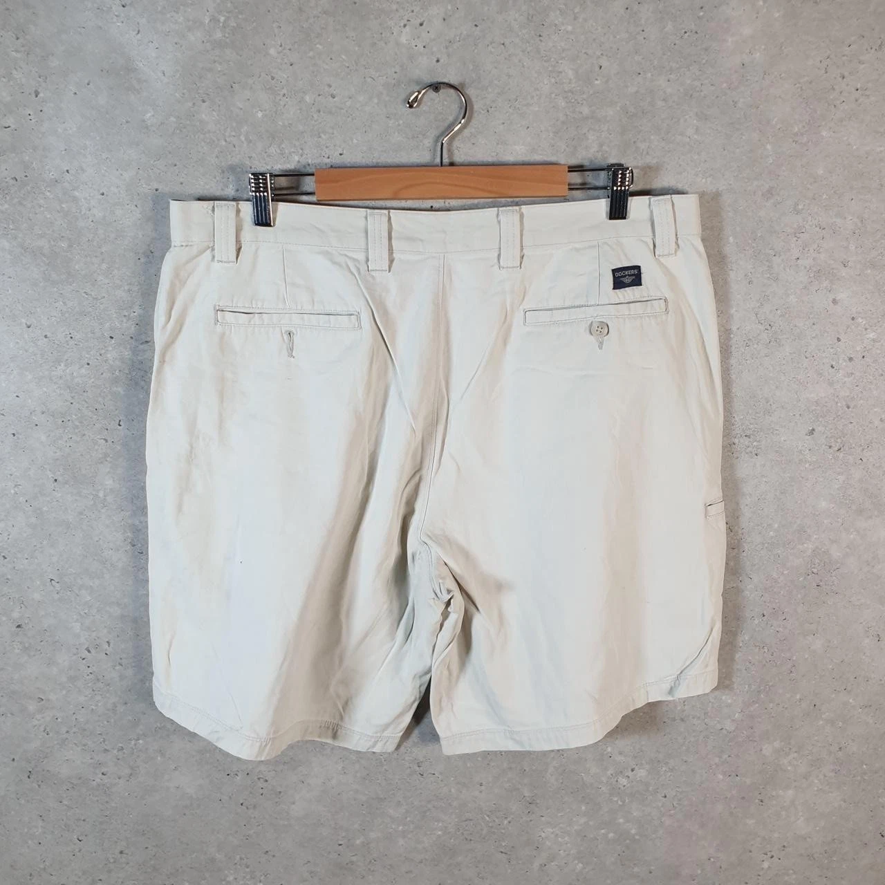 Vintage Dockers Chino Shorts Jorts Cargo Men’s W38 Brown Baggy Cotton