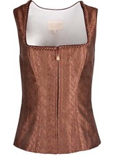 Krüger Trachtenmieder Tamika braun Mieder Damen Jacquard