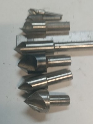 Several Vintage HSS Countersinks - Various Sizes/Brands/Styles