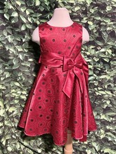 Rare Editions Red Formal Dress Sleeveless Holiday Circles Girl  s 5