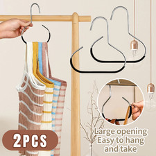 2X Hat Organizer Baseball Cap Holder Hanging Hat Rack Storage For Belt Tie Purse
