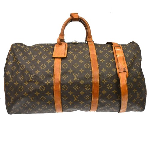 Best05 LOUIS VUITTON KEEPALL BANDOULIERE 55 BAG MONOGRAM M41414 VI862 BQ01069