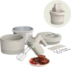 3.5 Qt Hand & Stand Mixer, 2 in 1 Electric Mixer with Bowl, Dough Hook, Whisk &