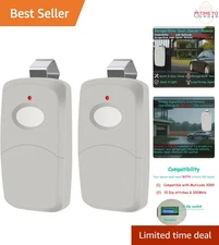 Garage Door Remote Control Replacement Plastic 300MHz 10 Dip Switch Compatible