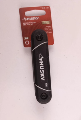 #ad Husky Metric mm Folding 8 pc Hex Key Set 848 122 $8.95