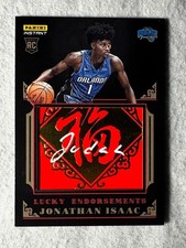 Jonathan Isaac Auto Rookie 1/1 Panini Instant Lucky Endorsements Rare NBA Card. rookie card picture