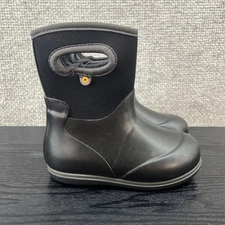 BOGS BLACK CHILDREN'S RAIN BOOTS KIDS/INFANTS US SIZE 9 