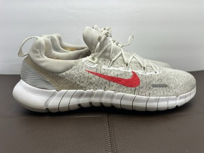 Nike Free Run 5.0 Next Nature White University Red CZ1884-101 Mens Size 10