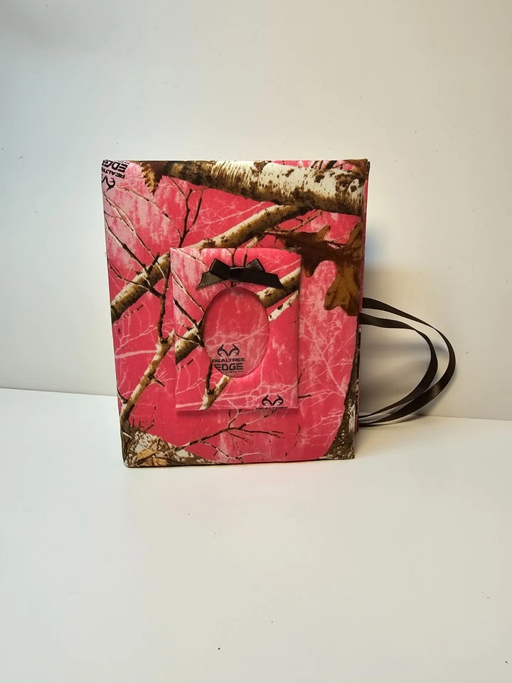 Custom Pink Camo Photo Album -Holds 100 4x6 Photos - Handmade - Image 2 of 4