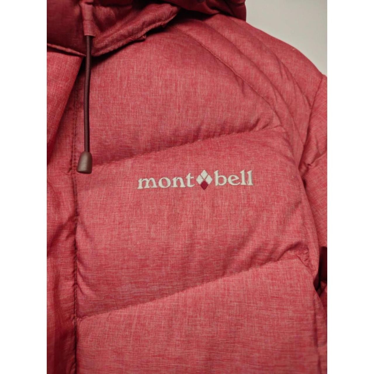 Montbell EX 700 Down Puffer Jacket Womens Red Hooded Outdoor Hiking image 3